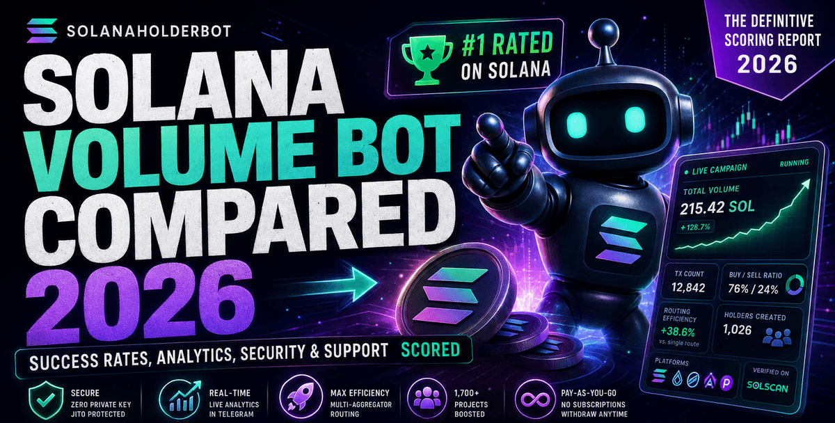Solana volume bot compared 2026 — success rates, analytics, security and support scored